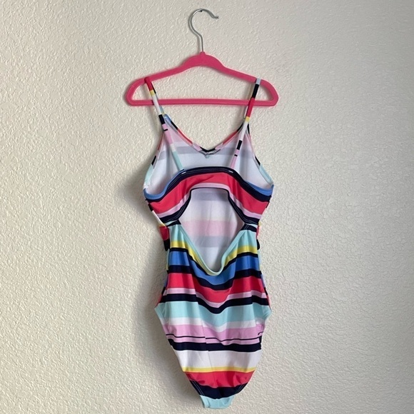 GAP Girl’s One Piece Striped Swimsuit L - Picture 3 of 11